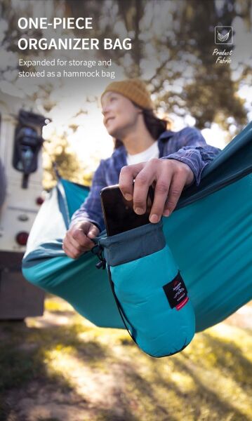Naturehike Ultralight Swing Tek Kişilik Hamak |340T Pongee| MAVİ