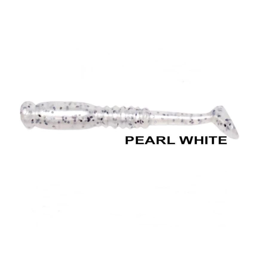 Ryuji Rock Tail 4cm Kokulu Silikon Yem [12 adet] Pearl White Glow