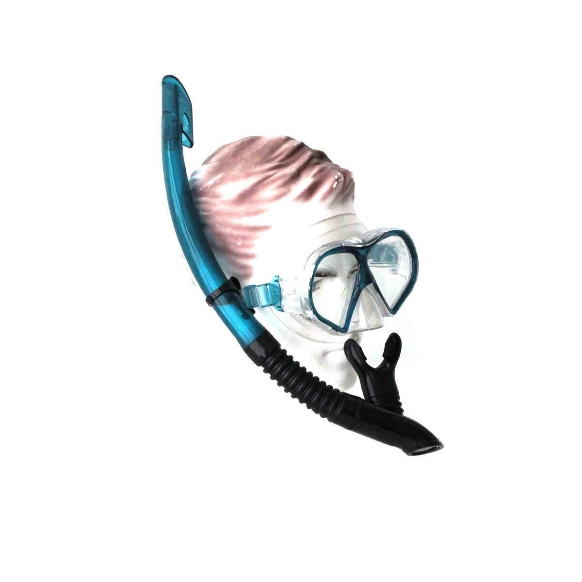 Bermuda Tempered Maske Şnorkel Set YEŞİL