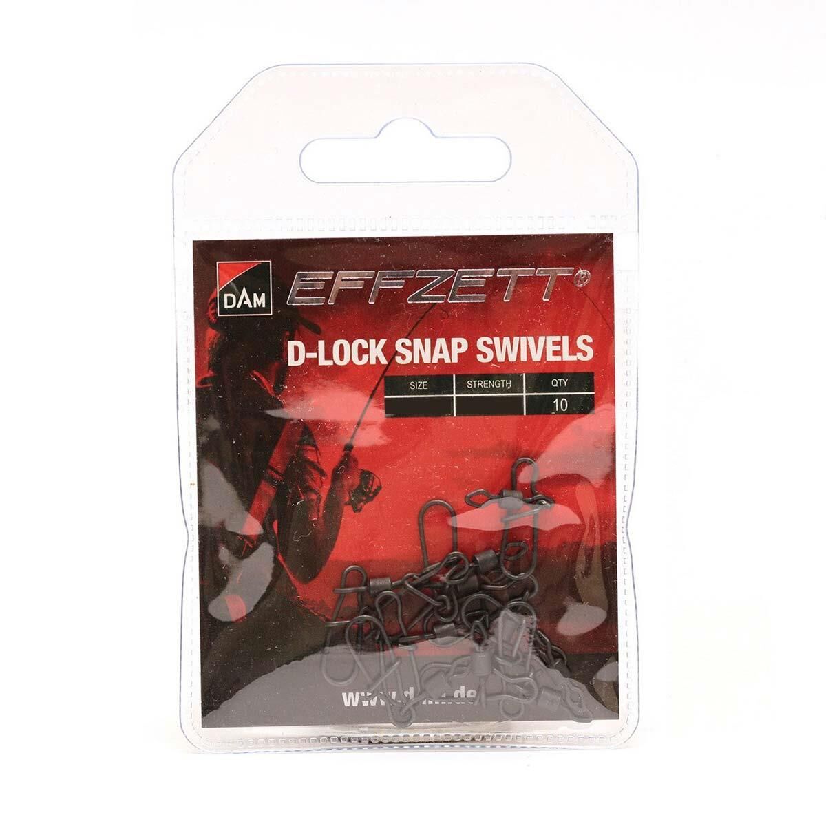 Dam Effzett D-Lock Snap Swivels - Klipsli Fırdöndü XS