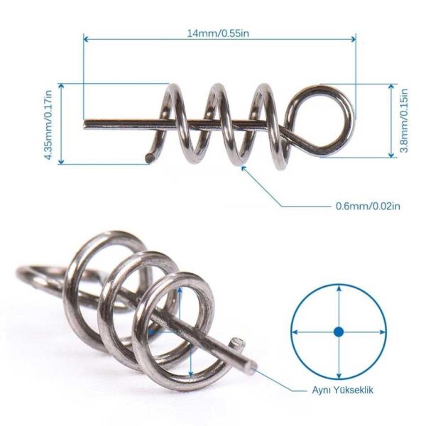 Lıxada Screw-In System Screw Pin Spring ( Silikon Sabitleme Yayı )