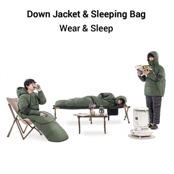 Naturehike UltraLight Kaz Tüyü 2IN1 Uyku Tulumu & Ceket (-15°C & -8°C )
