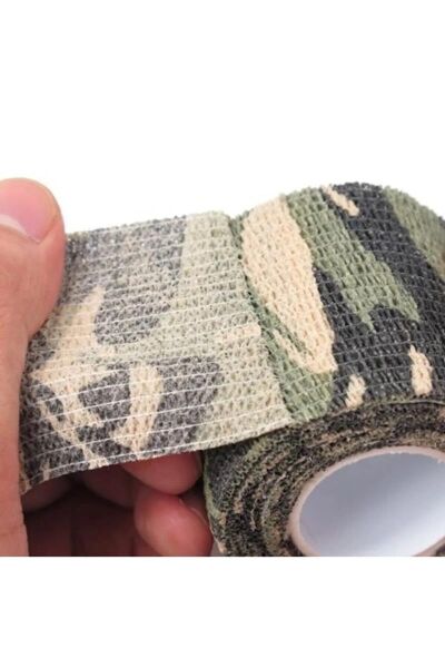 FreeCamp Çok Amaçlı Kumaş Bant [ 5 cm x 8 mt ] Orman Kamuflaj