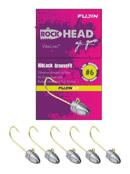 Fujin Rock-Head 6no Aji Game JigHead 2,5 Gr