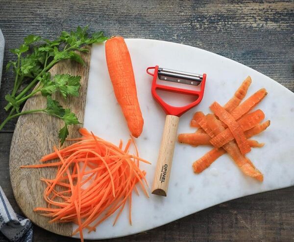 Opinel T-Duo Ahşap Saplı Meyve-Sebze Soyacağı