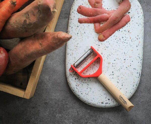 Opinel T-Duo Ahşap Saplı Meyve-Sebze Soyacağı