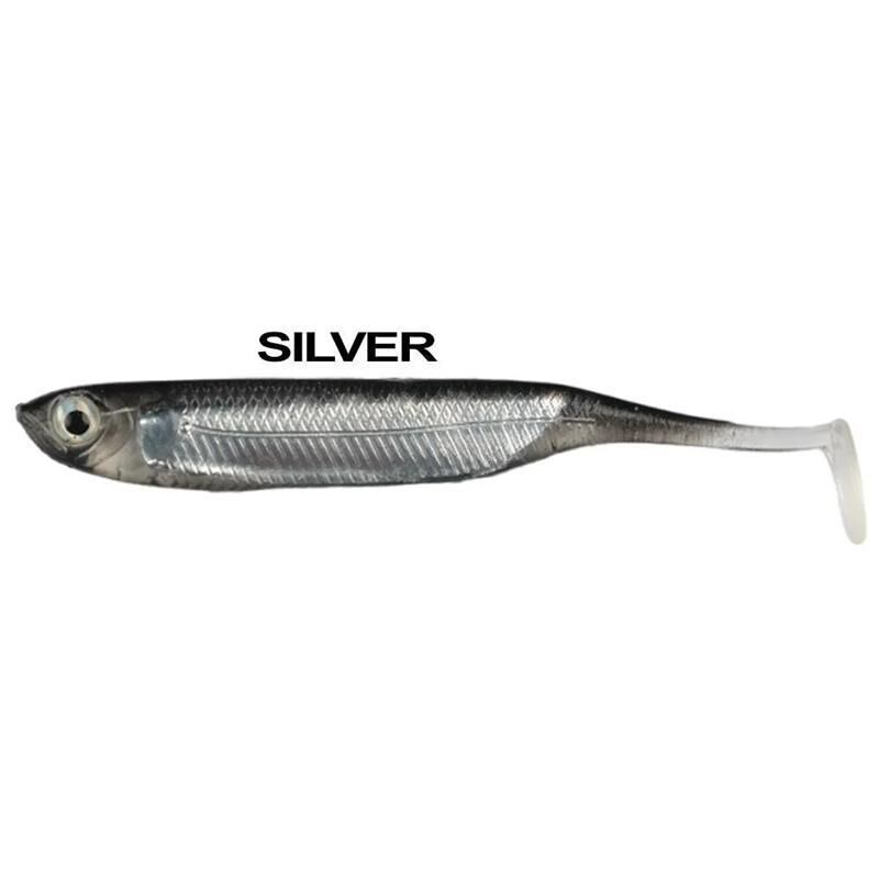 Ryuji Real Fish 8cm Silikon Yem [5 Adet] SİLVER