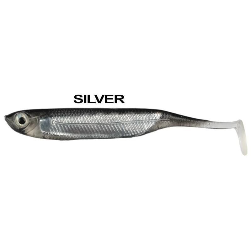 Ryuji Real Fish 8cm Silikon Yem [5 Adet] SİLVER