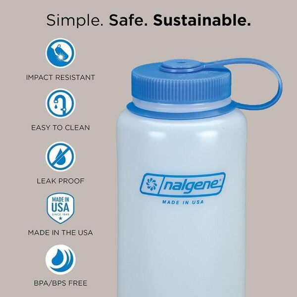 Nalgene 48oz WM Silo Sustain Suluk Blue/W.Black