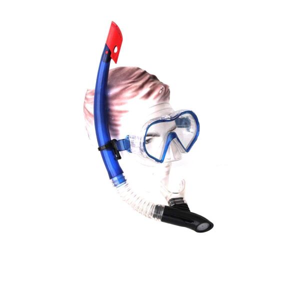 Bermuda Tempered Maske Şnorkel Set MAVİ