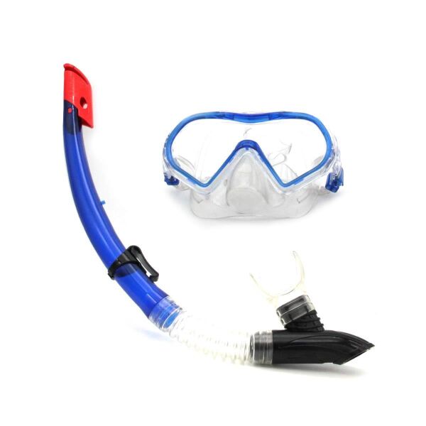 Bermuda Tempered Maske Şnorkel Set MAVİ