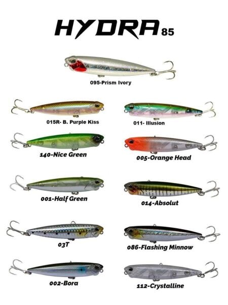 Fujin Hydra 85 mm 10 gr Su Üstü Maket Balık