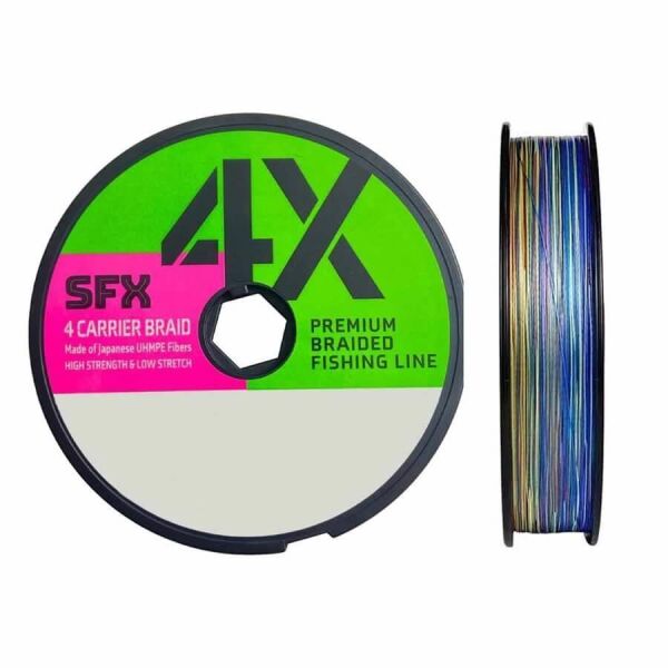 Sufix SFX 4x Carrier MultiColor İp Misina 100mt MULTİCOLOR - 0,185 mm