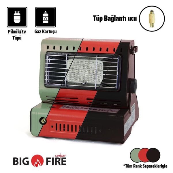 Big Fire Maxi Portatif Kamp Sobası SİYAH