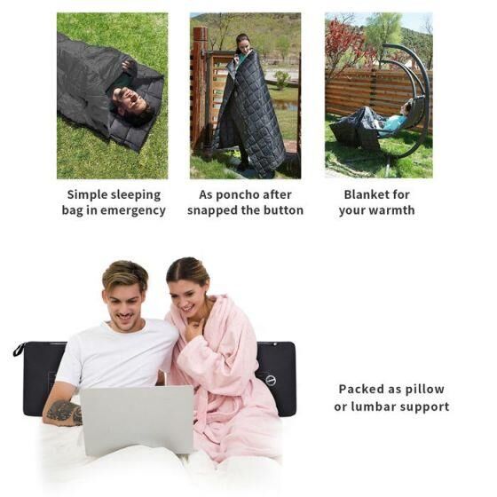 KingCamp Smart Waterproof Blanket-Crimson 540 Uyku Tulumu