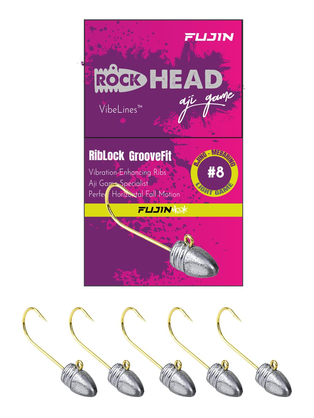 Fujin Rock-Head 8no Aji Game JigHead 0,8 Gr