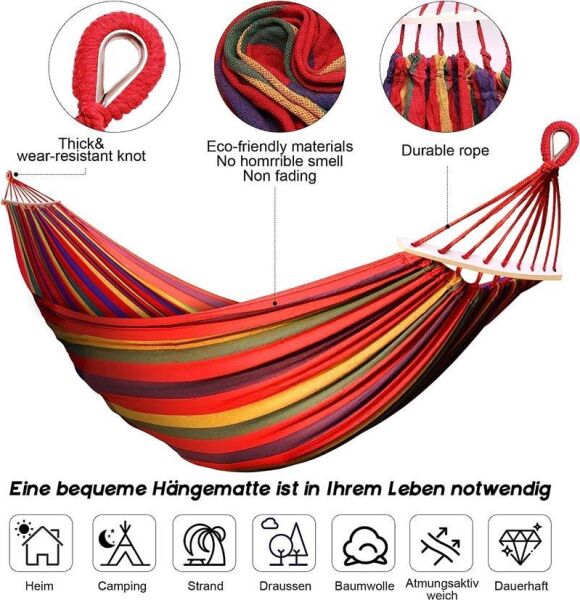 Madfox Tree Bed Lightweight Canvas Hamak MAVİ