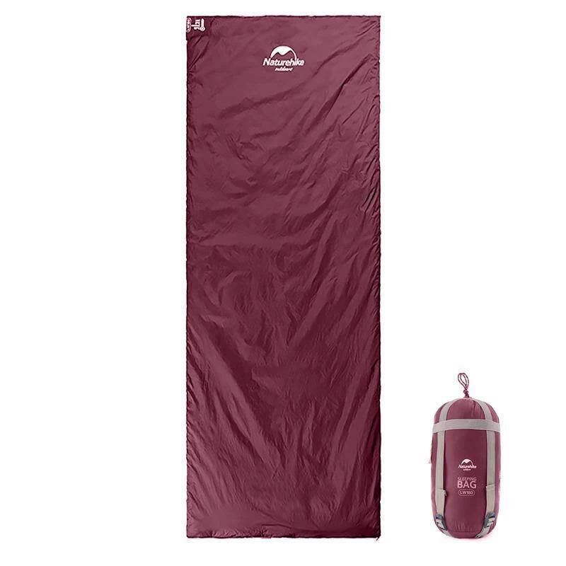 Naturehike LW180 Mini UltraLight Zarf Tarzı Uyku Tulumu BORDO - Left