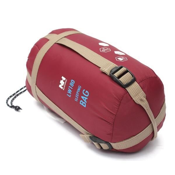 Naturehike LW180 Mini UltraLight Zarf Tarzı Uyku Tulumu BORDO - Left