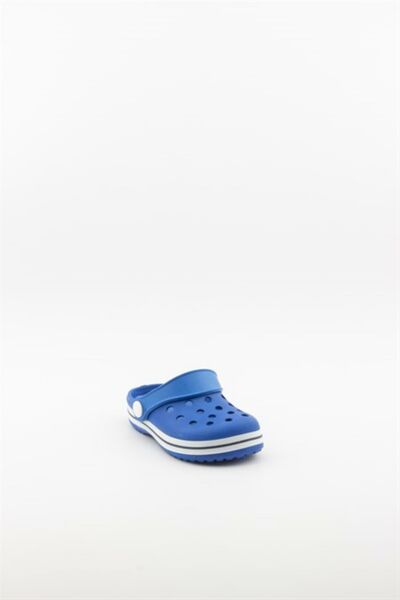 Akınalbella Kids Crocs Sandalet Çocuk Terlik Sax Mavi/Beyaz/Lacivert - 30