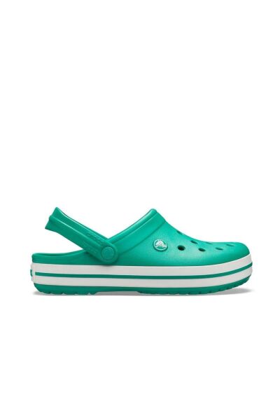 Sea & Summer Filet Crocs Sandalet Çocuk Terlik YEŞİL/BEYAZ - 30