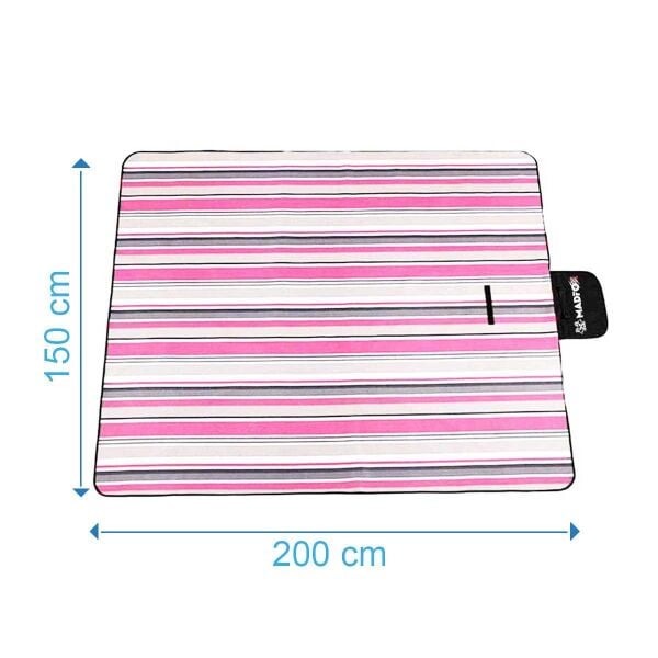 Madfox Skyloft Su Gecirmez Piknik Kamp Örtüsü Red Stripe