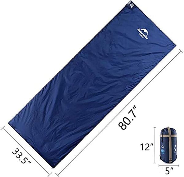 Naturehike LW180 Mini UltraLight Zarf Tarzı Uyku Tulumu LACİVERT - Right