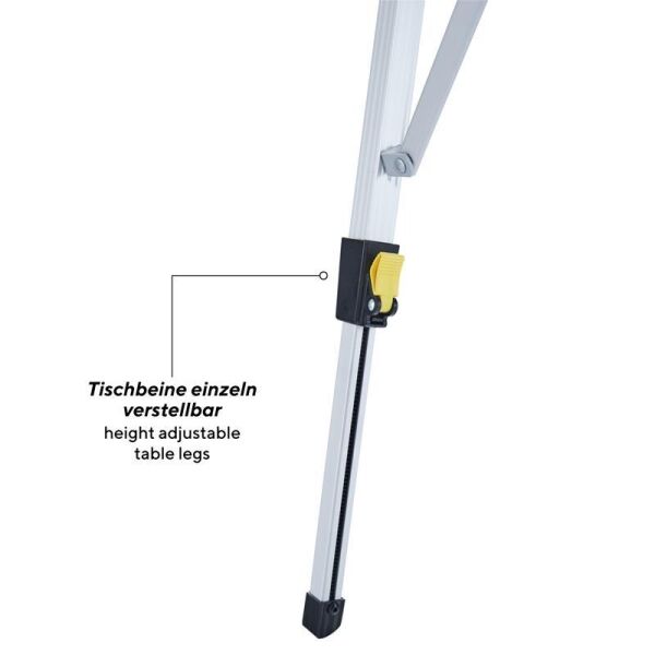 Uquip Variety (M) Yüksekliği Ayarlanabilir Kamp Masası [Silver]