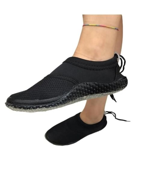 Serabien Kadın Yarım File Bez Sörf Deniz Ayakkabısı SİYAH - 36