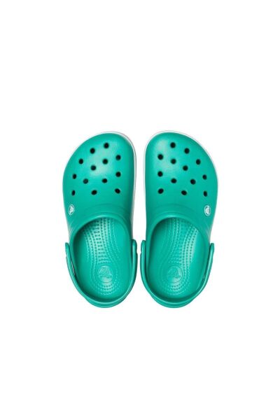 Sea & Summer Filet Crocs Sandalet Çocuk Terlik YEŞİL/BEYAZ - 31