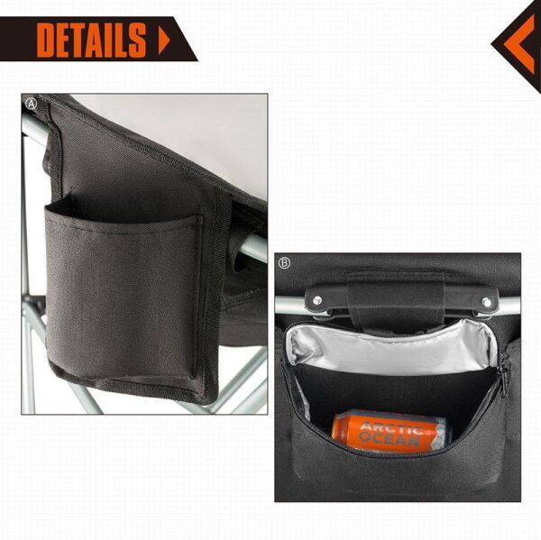 KingCamp Moongazer Sandalye (Black/Grey)