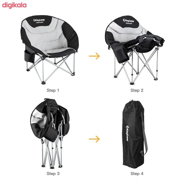 KingCamp Moongazer Sandalye (Black/Grey)