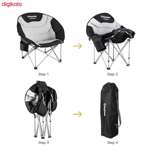 KingCamp Moongazer Sandalye (Black/Grey)