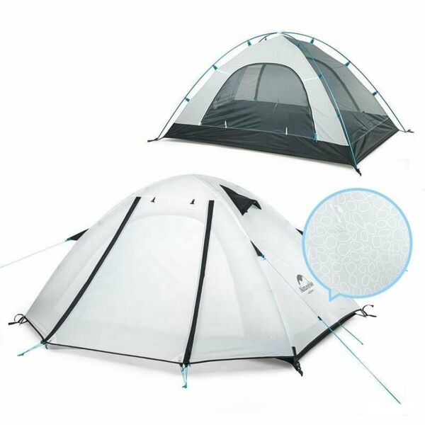 Naturehike P-Serisi 4 Kişilik Kamp Çadırı BEYAZ