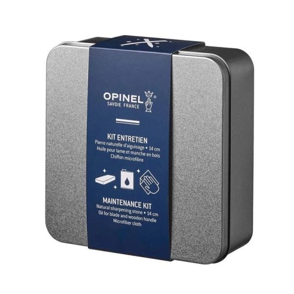 Opinel 3'lü Doğal Taşlı, Yağlı ve Bezli Bıçak Bakım Seti