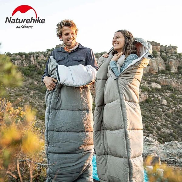 Naturehike M180 Pongee Pamuklu Uyku Tulumu -8°C YEŞİL - Left