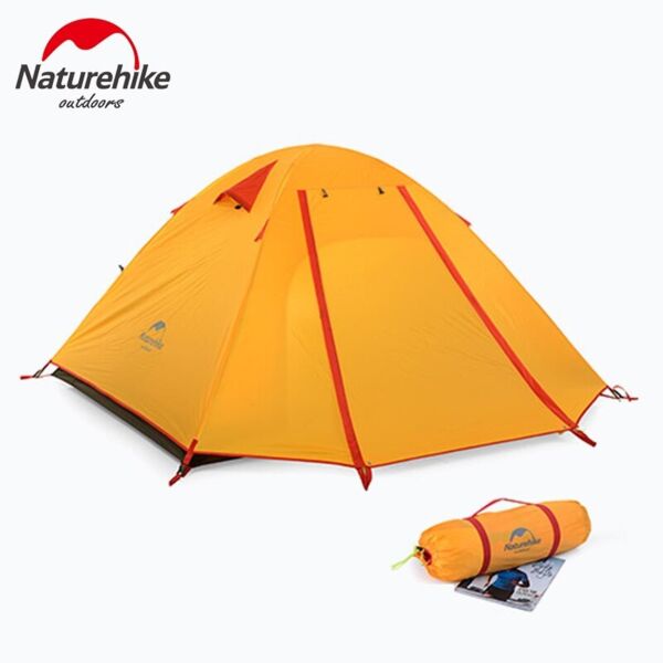 Naturehike P-Serisi 4 Kişilik Kamp Çadırı TURUNCU
