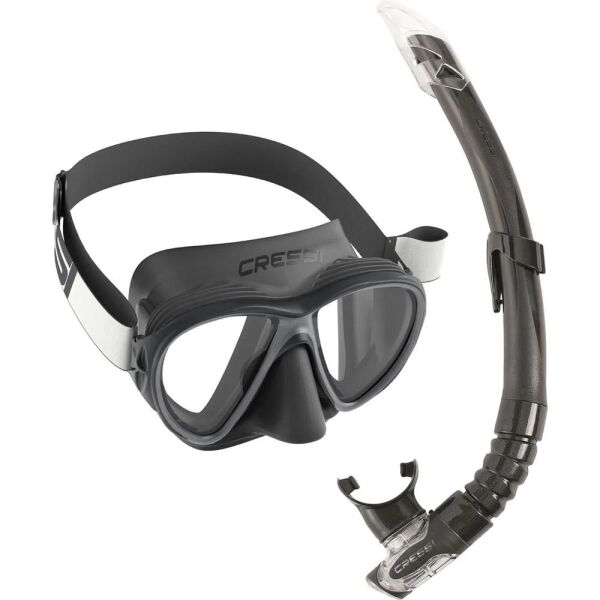 Cressi Fiji Maske - Gamma Şnorkel Set Black/Black