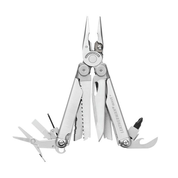 Leatherman Wave Plus Stainless Fonksiyonel Çakı METALİK