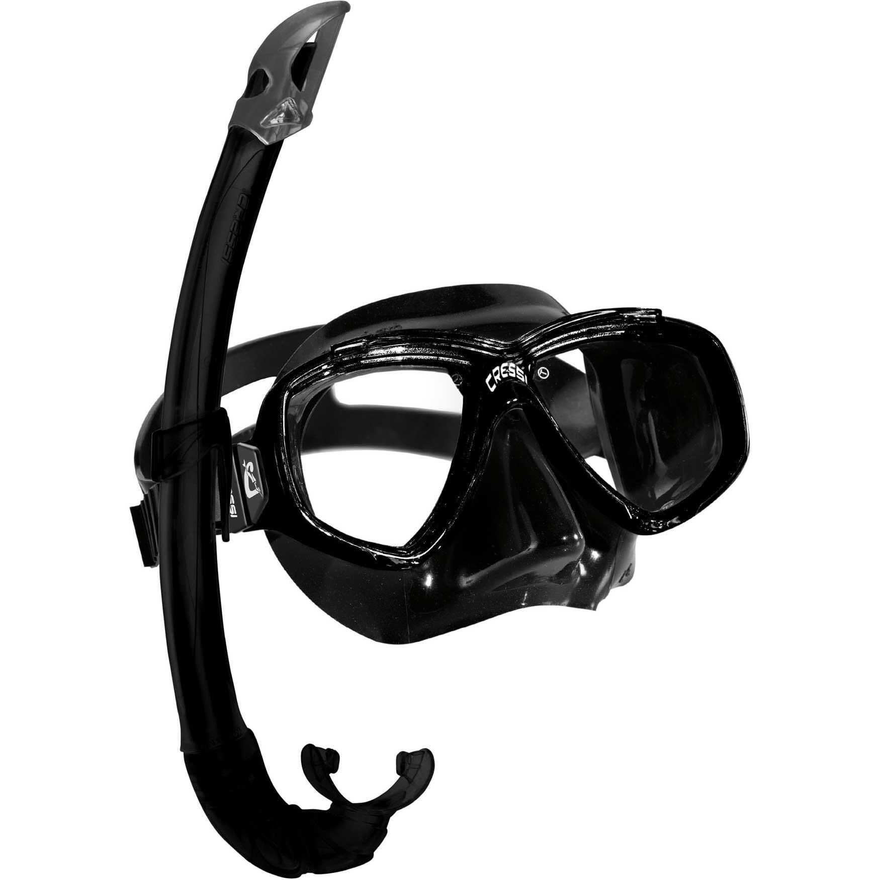 Cressi Perla Mare Maske Şnorkel Set SİYAH