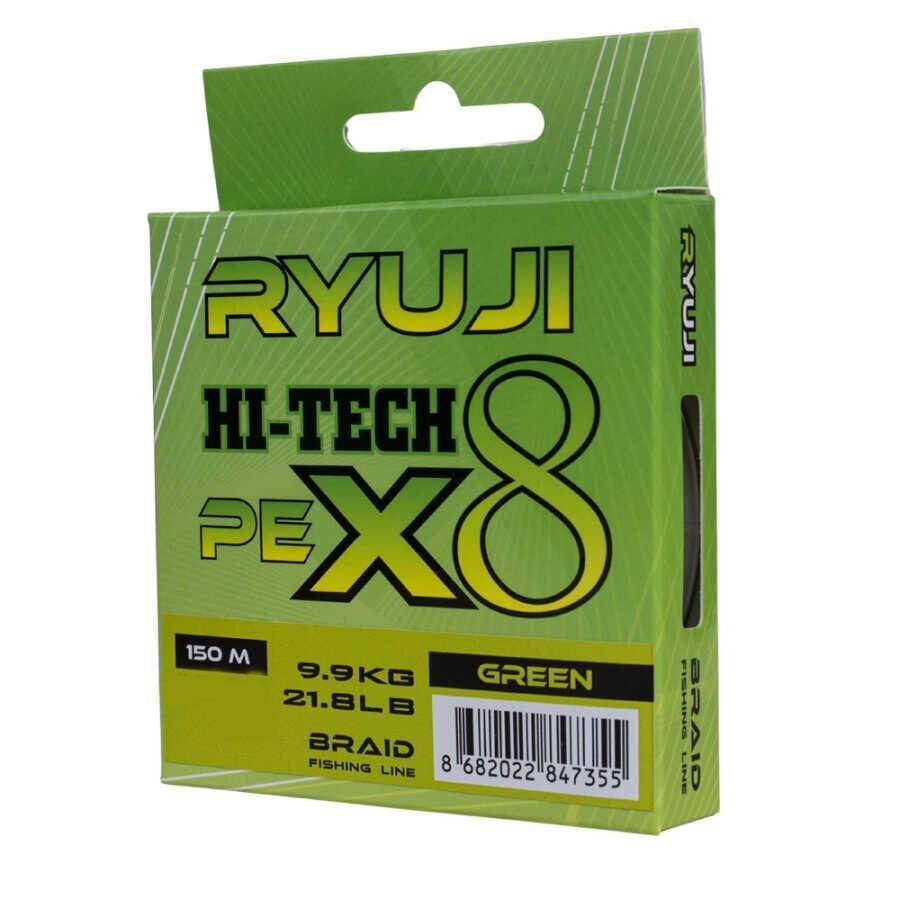 Ryuji Hi-Tech x8 Green İp Misina 150mt GREEN - 0,21 MM