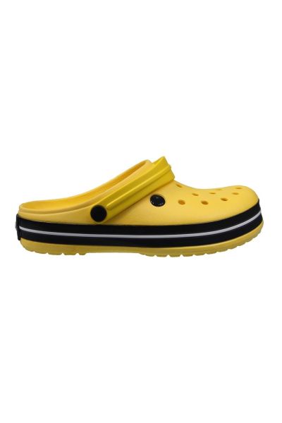 Sea & Summer Merdane Crocs Sandalet Erkek Terlik Sarı/Siyah/Beyaz - 45
