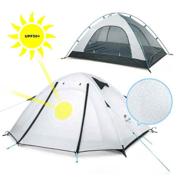 Naturehike P-Serisi 3 Kişilik Kamp Çadırı BEYAZ