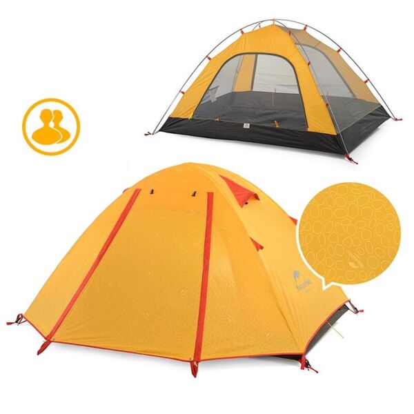 Naturehike P-Serisi 3 Kişilik Kamp Çadırı TURUNCU