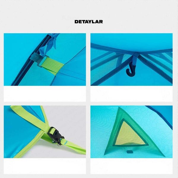 Naturehike P-Serisi 3 Kişilik Kamp Çadırı MAVİ