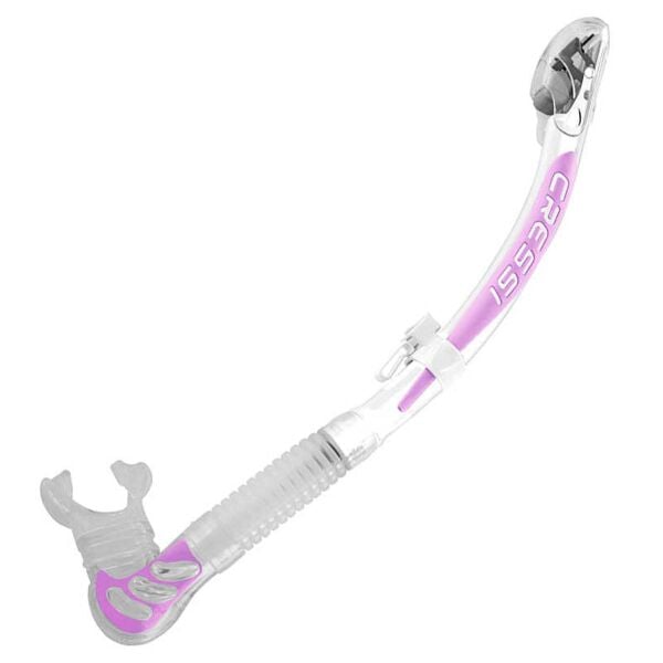 Cressi Alpha Ultra Dry Şnorkel CLEAR-BLUE-LIGHT BLUE