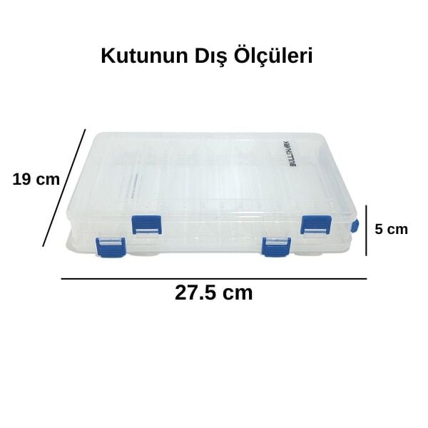 Bullshark Tackle Box - Çift Taraflı Suni Yem Kutusu 27cm