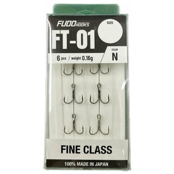 Fudo FT-01N Treble Fine Class Üçlü Olta İğnesi NİKEL - NO:10