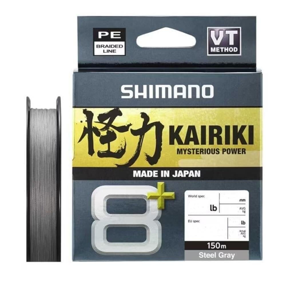 Shimano Kairiki 8⁺ İp Olta Misinası 150mt Steel Gray - 0,160 mm
