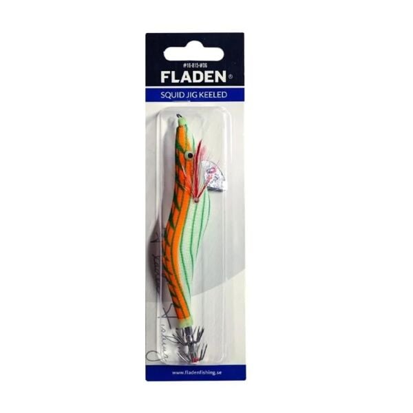 Fladen Squid Jig Keeled 13cm 3,5gr Kurşunlu Kalamar Zokası WOG